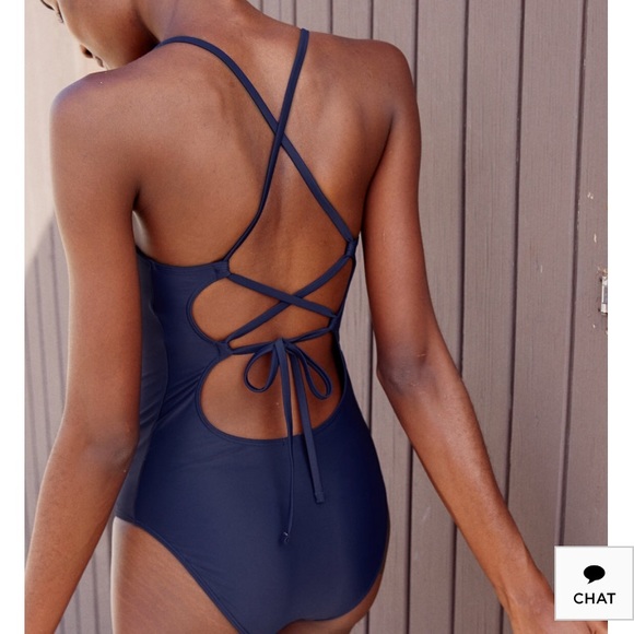 lace back swimsuit